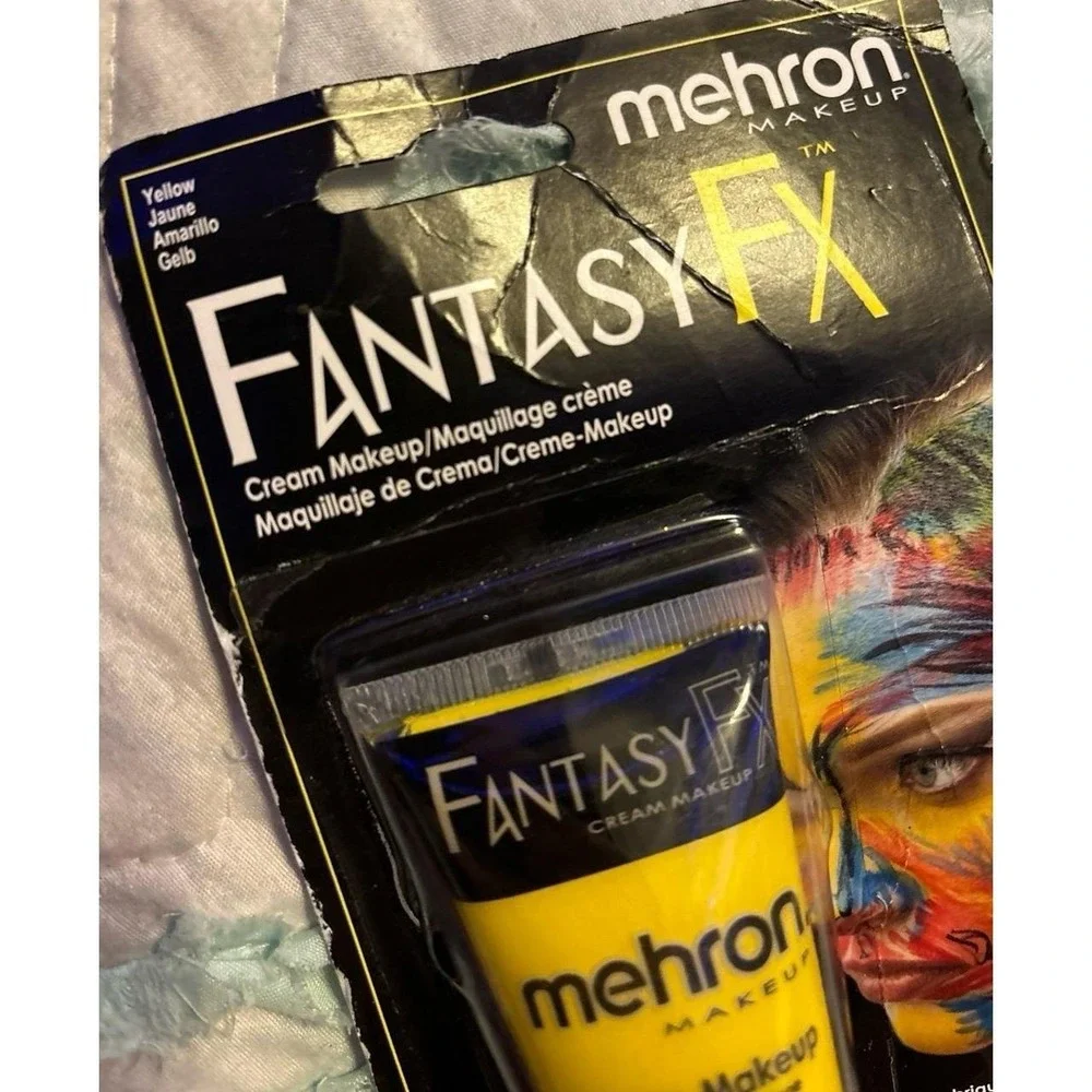 NEW Mehron Fantasy FX Cream Makeup, Yellow